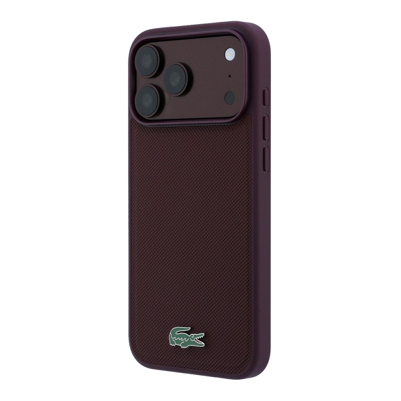 Apple iPhone 18 Pro Case, Lacoste Original Licensed, M-safe Charging Feature, PU Piqué Patterned Cover with Metal Logo. - 28