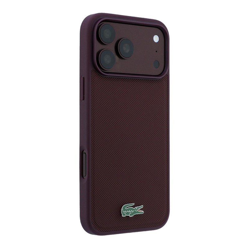 Apple iPhone 18 Pro Case, Lacoste Original Licensed, M-safe Charging Feature, PU Piqué Patterned Cover with Metal Logo. - 30