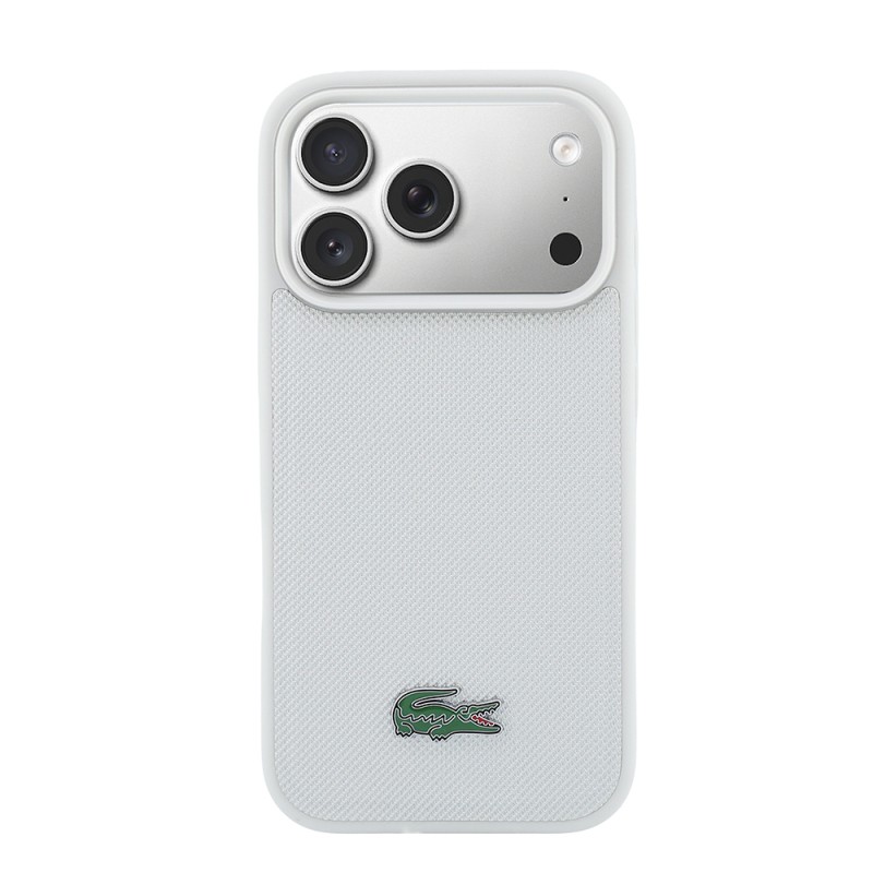 Apple iPhone 18 Pro Case, Lacoste Original Licensed, M-safe Charging Feature, PU Piqué Patterned Cover with Metal Logo. - 36