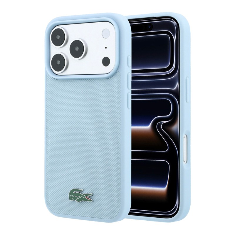 Apple iPhone 18 Pro Case, Lacoste Original Licensed, M-safe Charging Feature, PU Piqué Patterned Cover with Metal Logo. - 6