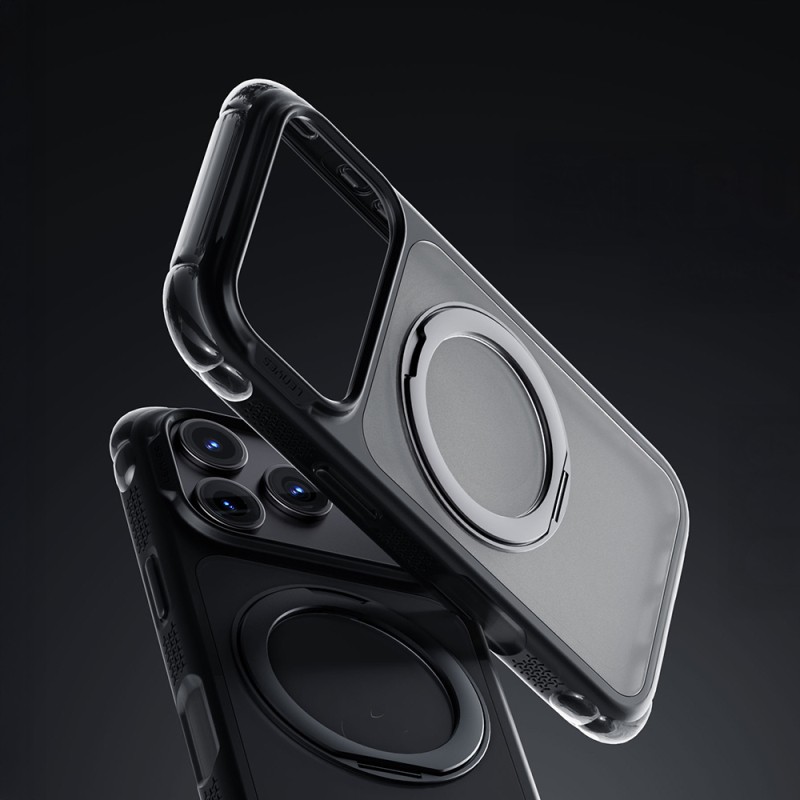 Apple iPhone 18 Pro Case Lenyes Air Bumper Series M-safe Charging Enabled Airbag Designed Stand Cover - 5