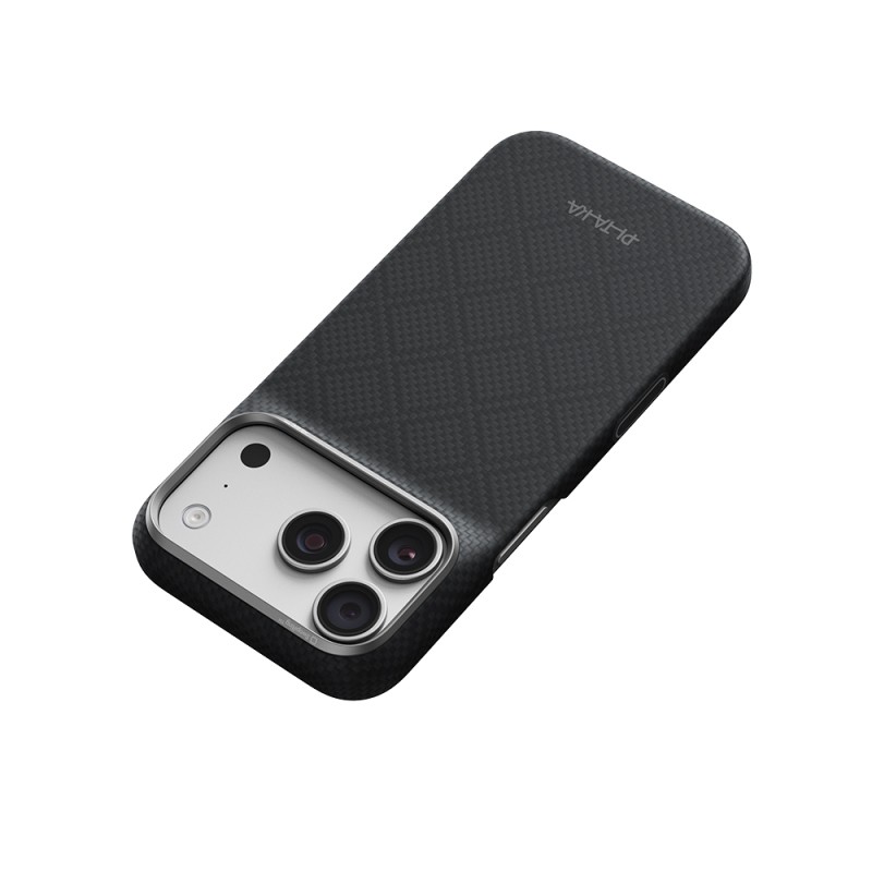 Apple iPhone 18 Pro Case M-safe Charging Enabled Aramid Carbon Fiber Pitaka Argyle Series Cover - 10