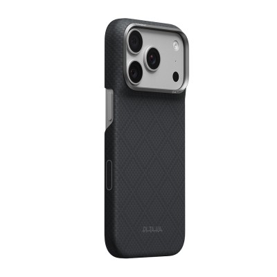 Apple iPhone 18 Pro Case M-safe Charging Enabled Aramid Carbon Fiber Pitaka Argyle Series Cover - 3