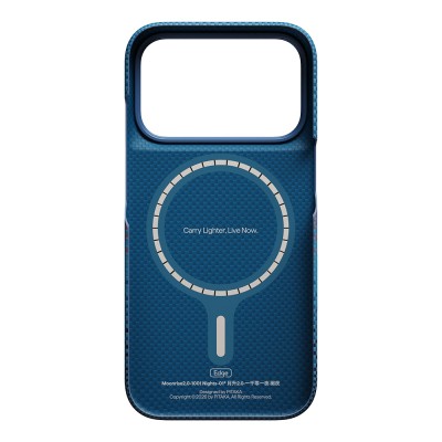 Apple iPhone 18 Pro Case M-safe Charging Enabled Aramid Carbon Fiber Pitaka Moonrise 2.0 Nights Series Cover - 9