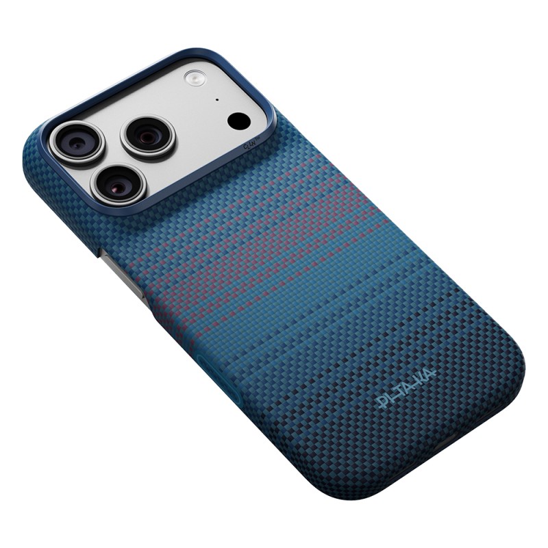 Apple iPhone 18 Pro Case M-safe Charging Enabled Aramid Carbon Fiber Pitaka Moonrise 2.0 Nights Series Cover - 5