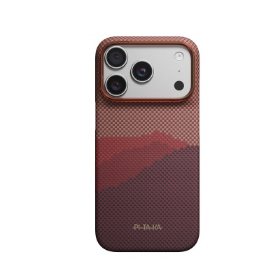 Apple iPhone 18 Pro Case M-safe Charging Enabled Aramid Fiber Pitaka Tactile Woven Starpeak Series Over The Horizon Cover - 2