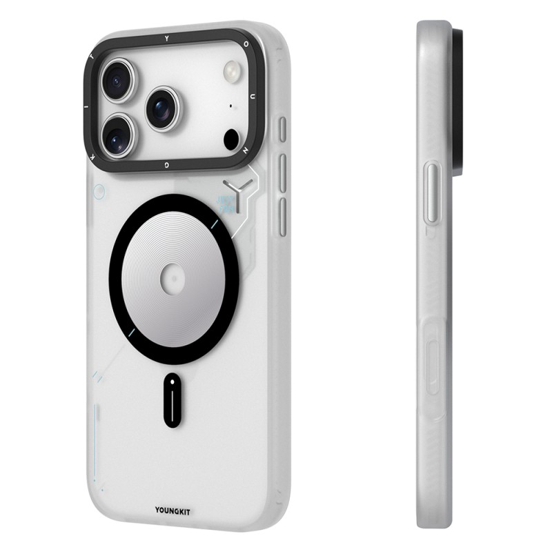 Apple iPhone 18 Pro Case M-safe Charging Feature Disc Patterned Youngkit Disc Battle Cover - 6