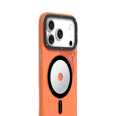 Apple iPhone 18 Pro Case M-safe Charging Feature Disc Patterned Youngkit Disc Battle Cover - 14