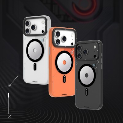 Apple iPhone 18 Pro Case M-safe Charging Feature Disc Patterned Youngkit Disc Battle Cover - 15
