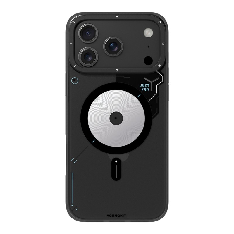 Apple iPhone 18 Pro Case M-safe Charging Feature Disc Patterned Youngkit Disc Battle Cover - 2