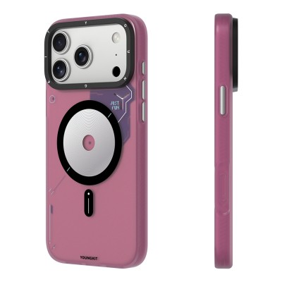 Apple iPhone 18 Pro Case M-safe Charging Feature Disc Patterned Youngkit Disc Battle Cover - 17