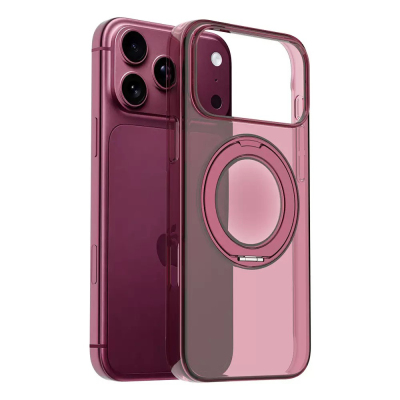 Apple iPhone 18 Pro Case M-Safe Charging Feature Zore Luzer 360 Stand Cover - 4