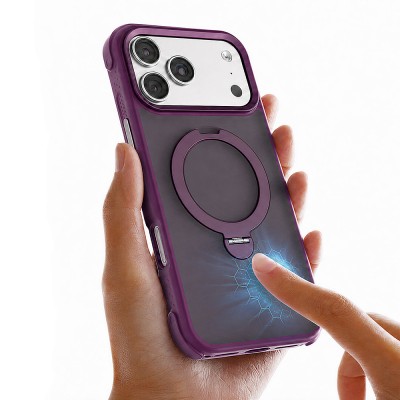 Apple iPhone 18 Pro Case M-safe Charging Stand Lenyes Eclat Cover - 6
