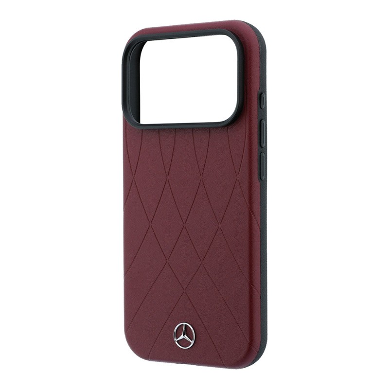 Apple iPhone 18 Pro Case – Mercedes-Benz Officially Licensed "Crossed Lines" Cover with 3D Metal Logo and MagSafe Charging Compatibility - 7