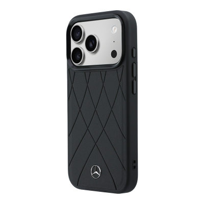 Apple iPhone 18 Pro Case – Mercedes-Benz Officially Licensed "Crossed Lines" Cover with 3D Metal Logo and MagSafe Charging Compatibility - 10