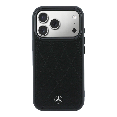 Apple iPhone 18 Pro Case – Mercedes-Benz Officially Licensed "Crossed Lines" Cover with 3D Metal Logo and MagSafe Charging Compatibility - 11