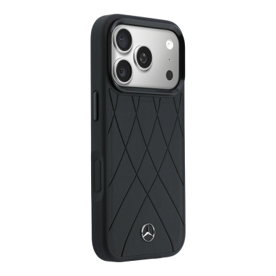 Apple iPhone 18 Pro Case – Mercedes-Benz Officially Licensed "Crossed Lines" Cover with 3D Metal Logo and MagSafe Charging Compatibility - 12
