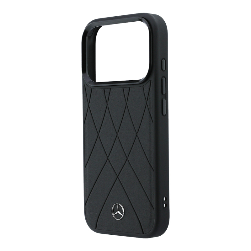 Apple iPhone 18 Pro Case – Mercedes-Benz Officially Licensed "Crossed Lines" Cover with 3D Metal Logo and MagSafe Charging Compatibility - 14