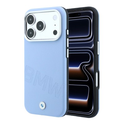 Apple iPhone 18 Pro Case Original Licensed BMW M-Safe Charging Feature Design PU Metal Logo Cover - 1