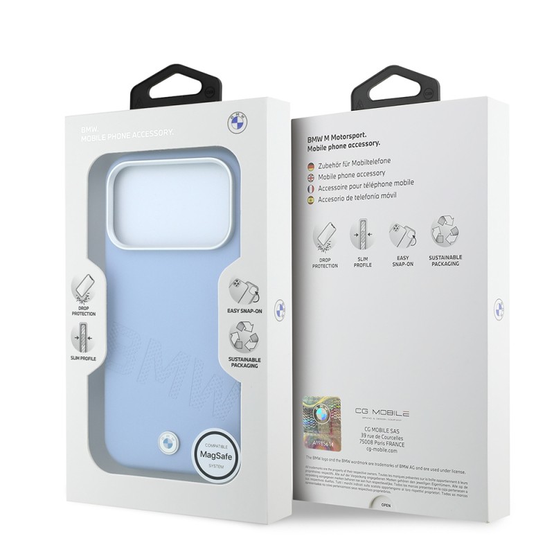 Apple iPhone 18 Pro Case Original Licensed BMW M-Safe Charging Feature Design PU Metal Logo Cover - 11