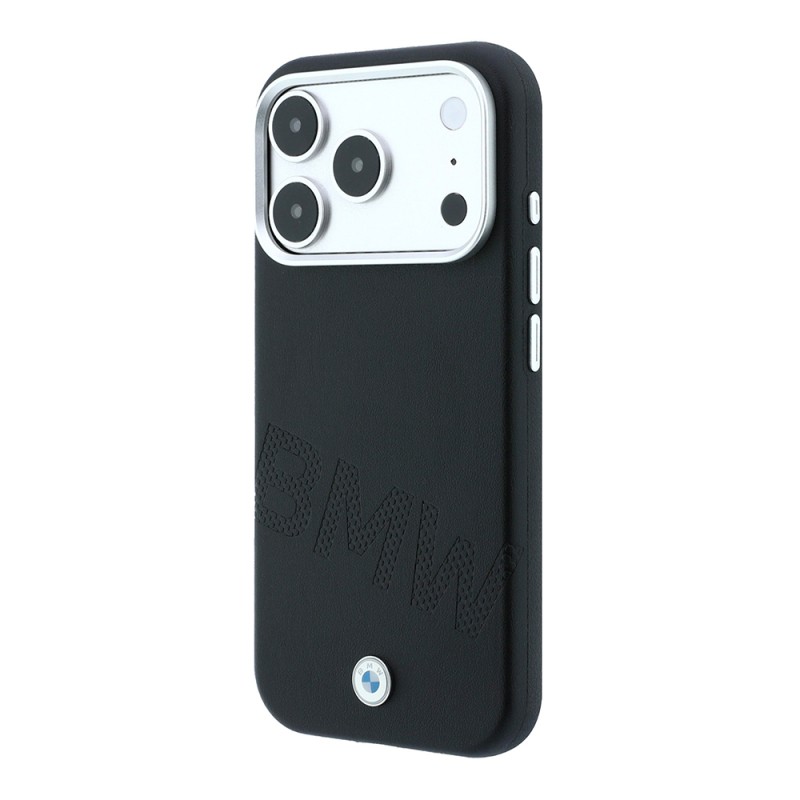 Apple iPhone 18 Pro Case Original Licensed BMW M-Safe Charging Feature Design PU Metal Logo Cover - 19