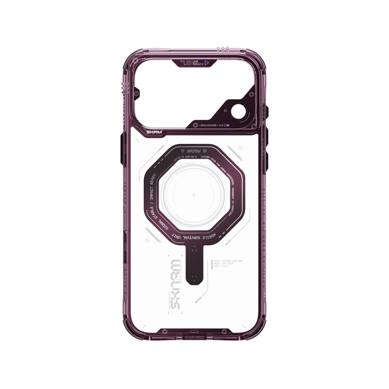 Apple iPhone 18 Pro Case SkinArma M-safe Charging Enabled Airbag Design Magma Cover - 19