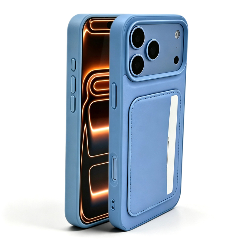 Apple iPhone 18 Pro Case with Card Holder Zore X-Card Silicone Cover - 4