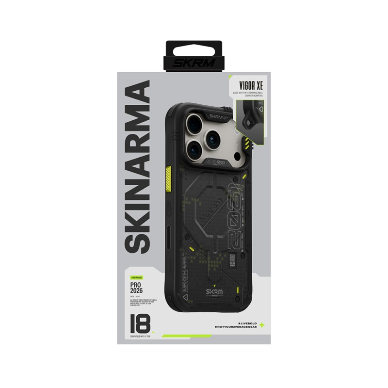 Apple iPhone 18 Pro Case with M-Safe Charging Feature and Airbag Design Skinarma Vigor XE Cover - 23