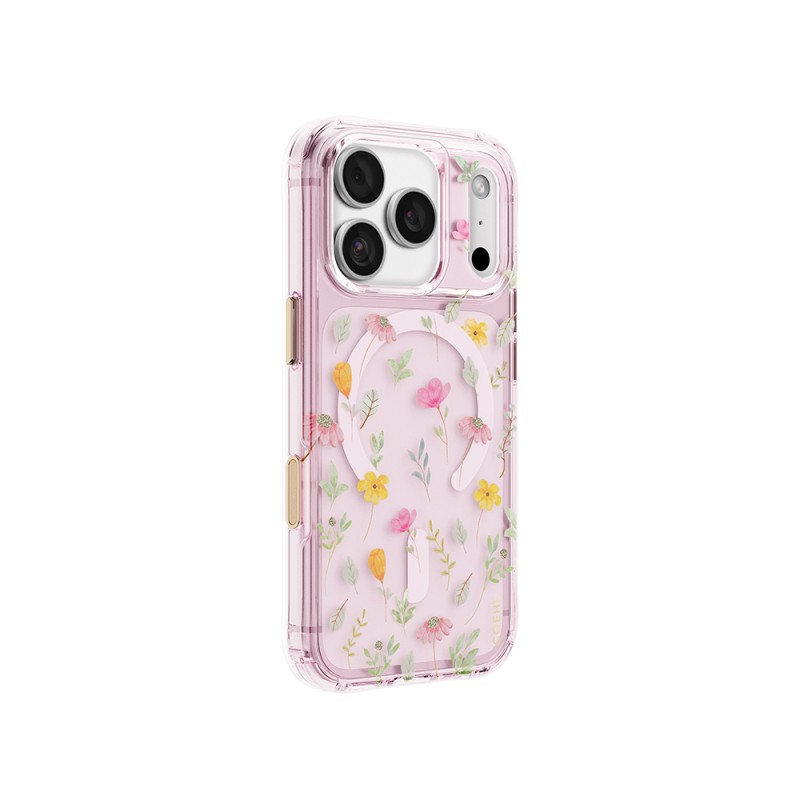 Apple iPhone 18 Pro Case with M-safe Charging Feature, Floral Design, Coehl Evie Series Cover - 2