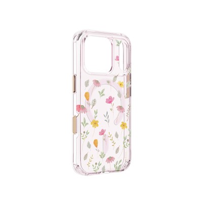 Apple iPhone 18 Pro Case with M-safe Charging Feature, Floral Design, Coehl Evie Series Cover - 3