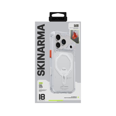 Apple iPhone 18 Pro Case with M-safe Charging Feature, Transparent Airbag Design, Skinarma Saido Mag-Charge Cover - 18