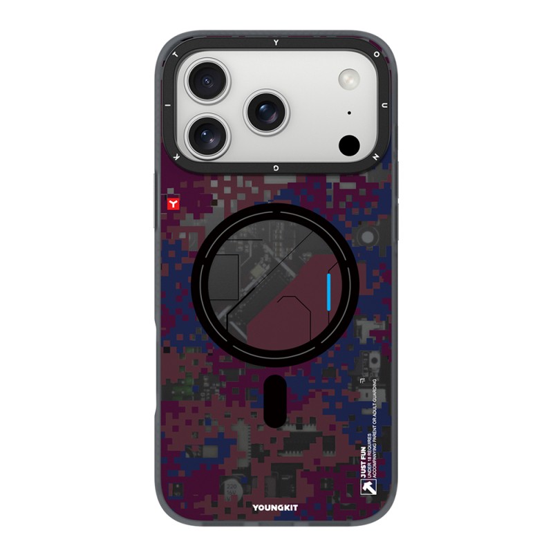 Apple iPhone 18 Pro Case with M-Safe Charging Feature, Youngkit Camouflage Sykell Series Cover - 2
