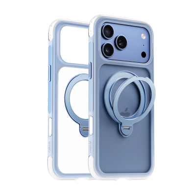 Apple iPhone 18 Pro Case Wiwu AS-203 AeroShield Ultra Series M-safe Charging Enabled Airbag Designed Stand Cover - Wiwu