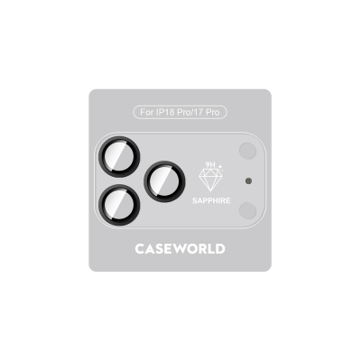 Apple iPhone 18 Pro CaseWorld Alloy Sapphire Safir One-Piece Anti Reflective Safir Kamera Lens Koruyucu - CaseWorld