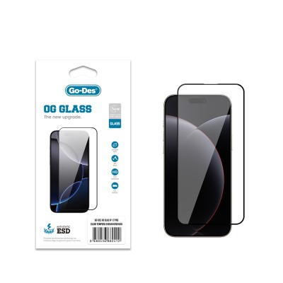 Apple iPhone 18 Pro Go Des OG Glass Antistatic Tempered Glass Screen Protector - 1