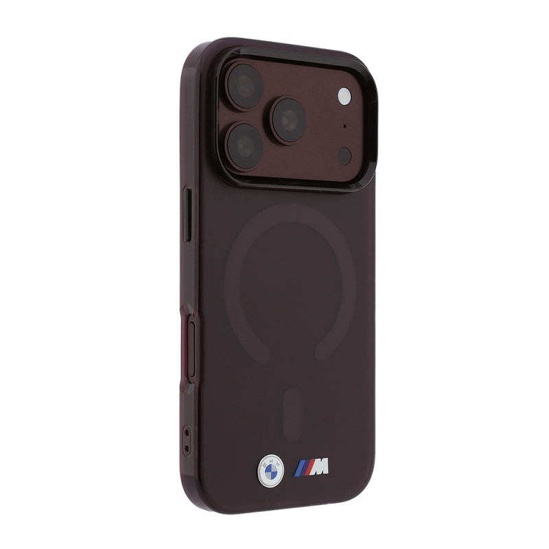 Apple iPhone 18 Pro Kılıf BMW Orjinal Lisanslı M-safe Şarj Özellikli Metal Buton Tasarımlı Buzlu IML Baskılı Kapak - 12