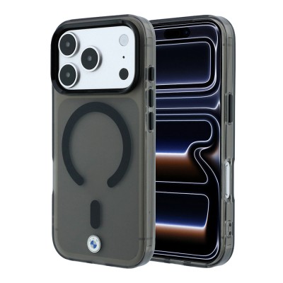 Apple iPhone 18 Pro Kılıf BMW Orjinal Lisanslı M-safe Şarj Özellikli Metal Logolu Buzlu IML Baskılı Kapak