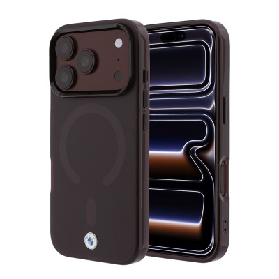 Apple iPhone 18 Pro Kılıf BMW Orjinal Lisanslı M-safe Şarj Özellikli Metal Logolu Buzlu IML Baskılı Kapak - 9