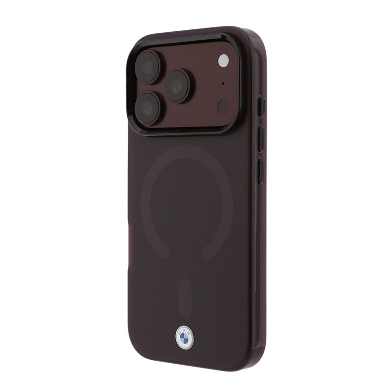 Apple iPhone 18 Pro Kılıf BMW Orjinal Lisanslı M-safe Şarj Özellikli Metal Logolu Buzlu IML Baskılı Kapak - 10