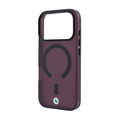 Apple iPhone 18 Pro Kılıf BMW Orjinal Lisanslı M-safe Şarj Özellikli Metal Logolu Buzlu IML Baskılı Kapak - 14