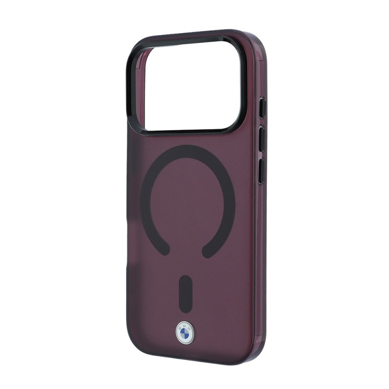 Apple iPhone 18 Pro Kılıf BMW Orjinal Lisanslı M-safe Şarj Özellikli Metal Logolu Buzlu IML Baskılı Kapak - 14