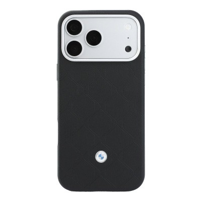 Apple iPhone 18 Pro Kılıf BMW Orjinal Lisanslı M-safe Şarj Özellikli Metal Logolu Kabartmalı Kapitone Deri Kartlıklı Kapak - 4