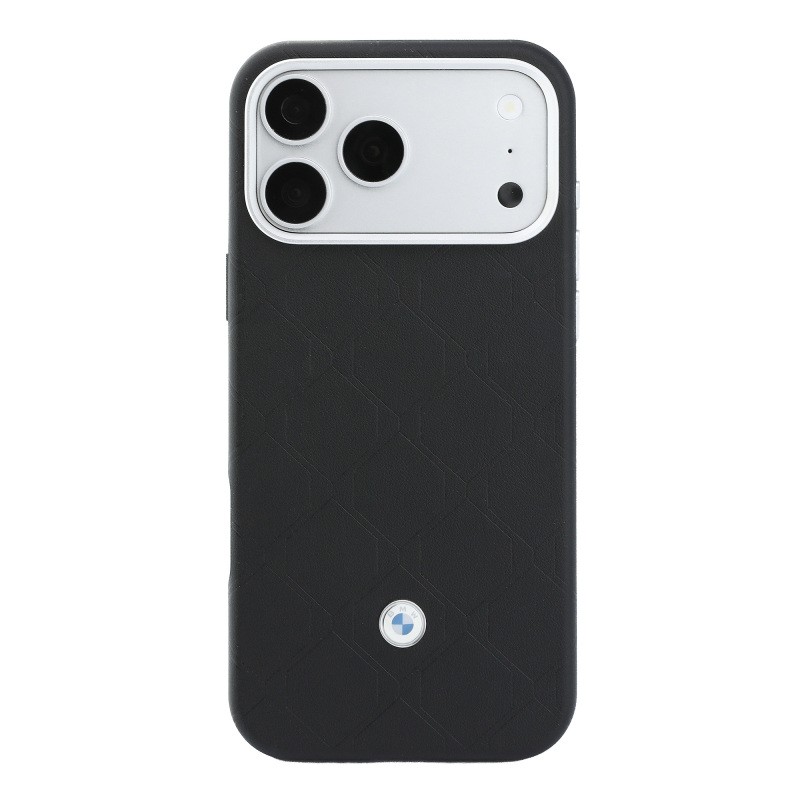 Apple iPhone 18 Pro Kılıf BMW Orjinal Lisanslı M-safe Şarj Özellikli Metal Logolu Kabartmalı Kapitone Deri Kartlıklı Kapak - 4
