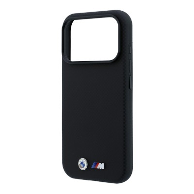 Apple iPhone 18 Pro Kılıf BMW Orjinal Lisanslı M-safe Şarj Özellikli Metal Logolu Karbon Fiber Kevlar Kapak - 21