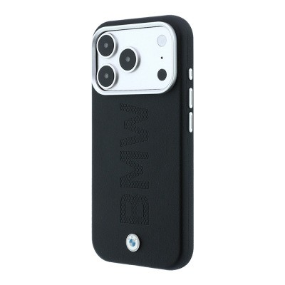 Apple iPhone 18 Pro Kılıf BMW Orjinal Lisanslı M-safe Şarj Özellikli Ortalı Sıcak Damga Logolu Deri Kapak - 10
