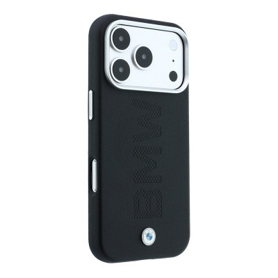 Apple iPhone 18 Pro Kılıf BMW Orjinal Lisanslı M-safe Şarj Özellikli Ortalı Sıcak Damga Logolu Deri Kapak - 12