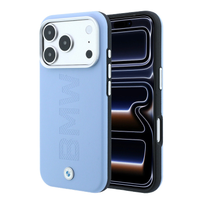 Apple iPhone 18 Pro Kılıf BMW Orjinal Lisanslı M-safe Şarj Özellikli Ortalı Sıcak Damga Logolu Deri Kapak - 17