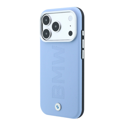 Apple iPhone 18 Pro Kılıf BMW Orjinal Lisanslı M-safe Şarj Özellikli Ortalı Sıcak Damga Logolu Deri Kapak - 18
