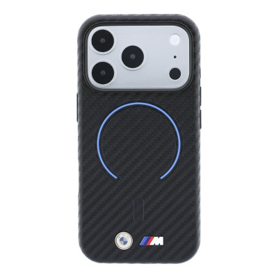 Apple iPhone 18 Pro Kılıf BMW Orjinal Lisanslı M-safe Şarj Özellikli PU Metal Logolu Kırmızı Halka Tasarımlı Kapak - 11