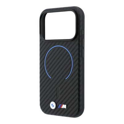 Apple iPhone 18 Pro Kılıf BMW Orjinal Lisanslı M-safe Şarj Özellikli PU Metal Logolu Kırmızı Halka Tasarımlı Kapak - 14